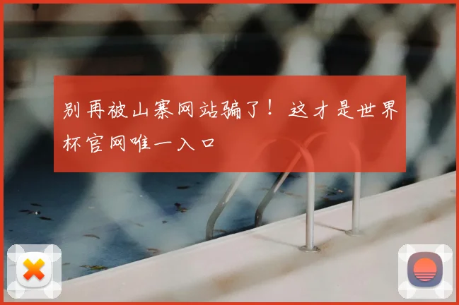 别再被山寨网站骗了!这才是世界杯官网唯一入口